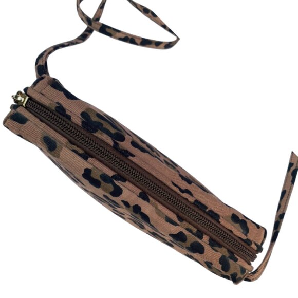 Perfect Little Vintage Cheetah Print Zenith Crossbody Bag from the 80s or 90s - Picture 10 of 12